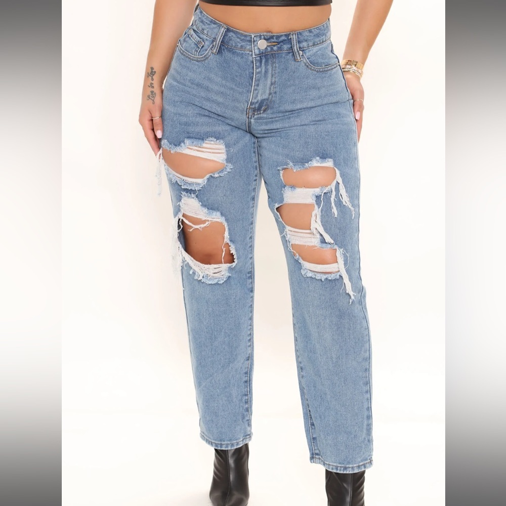 Fashion Nova Tapered Straight Jean